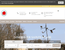 Tablet Screenshot of immobilier-sainte-marie.fr